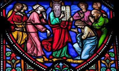 Moses and the Stone Tablets ten commandments