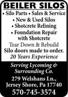 Silo Parts, Sales, Service