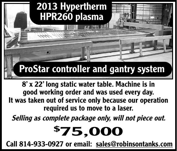 2013 Hypertherm HPR260 Plasma