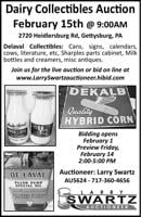 2/15 - DAIRY COLLECTIBLES