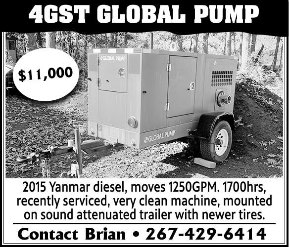 Global Pump 4GST, 2015 Yanmar Diesel