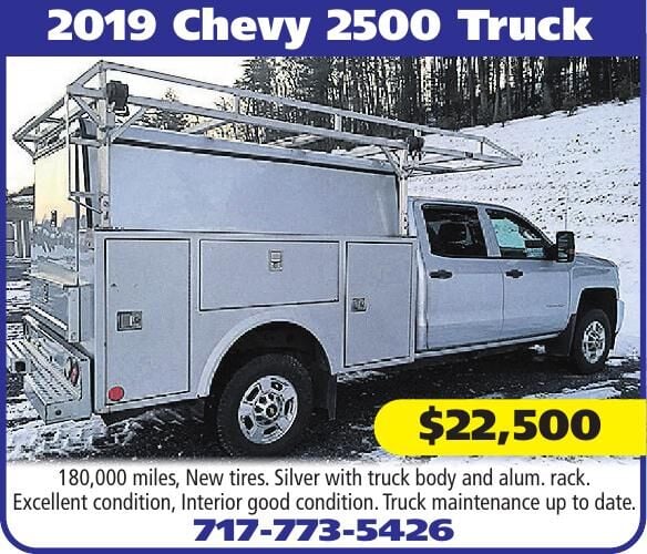 2019 CHEVY 2500 TRUCK, Excellent Condition