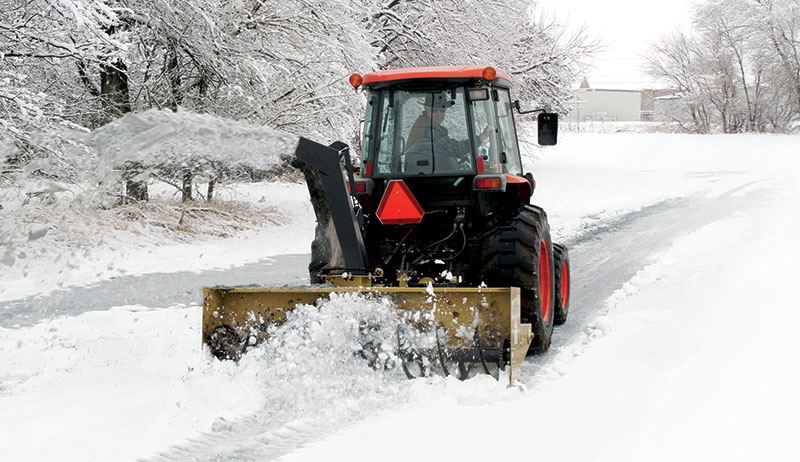 snow removal tractor snowblower
